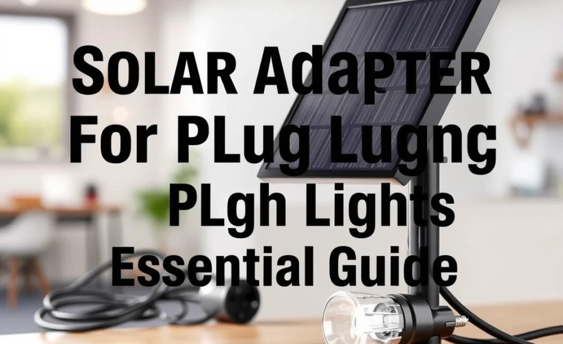 Solar Adapter For Plug In Lights: Essential Guide