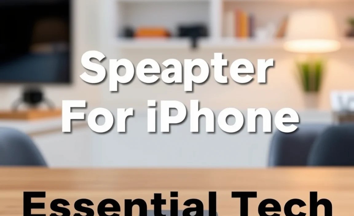 Speaker Adapter For iPhone: Essential Tech