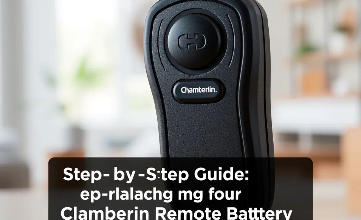 Step-by-Step Guide: Replacing Your Chamberlain Remote Battery