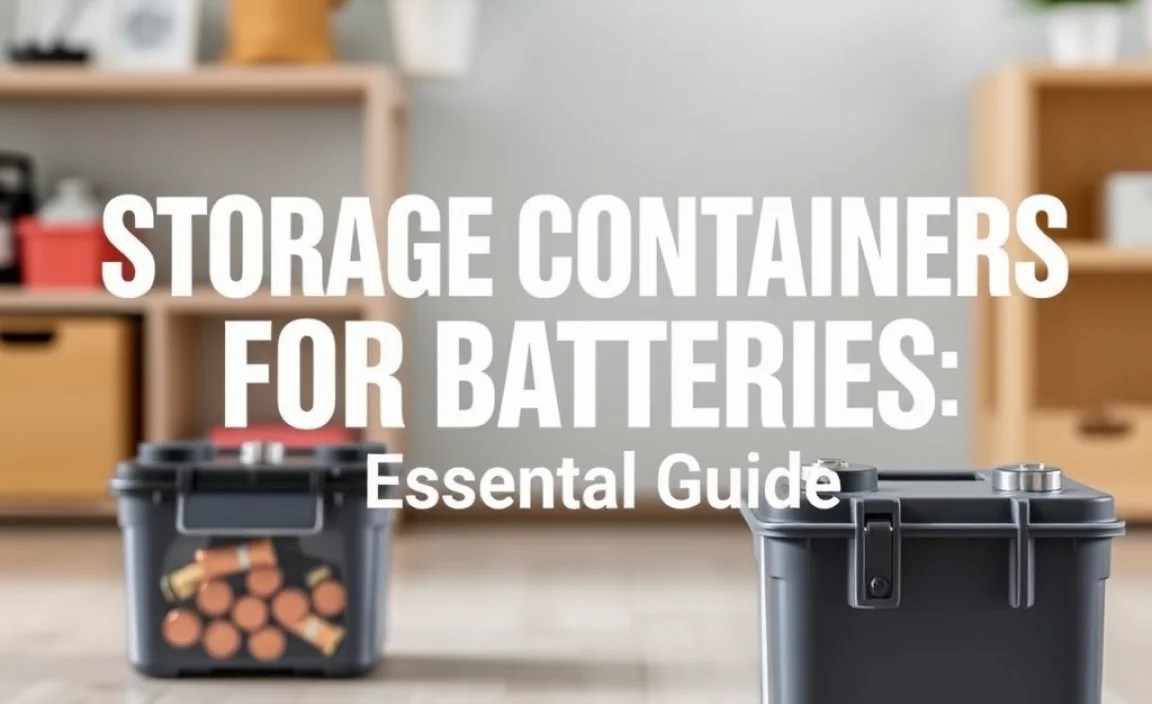 Storage Containers For Batteries: Essential Guide