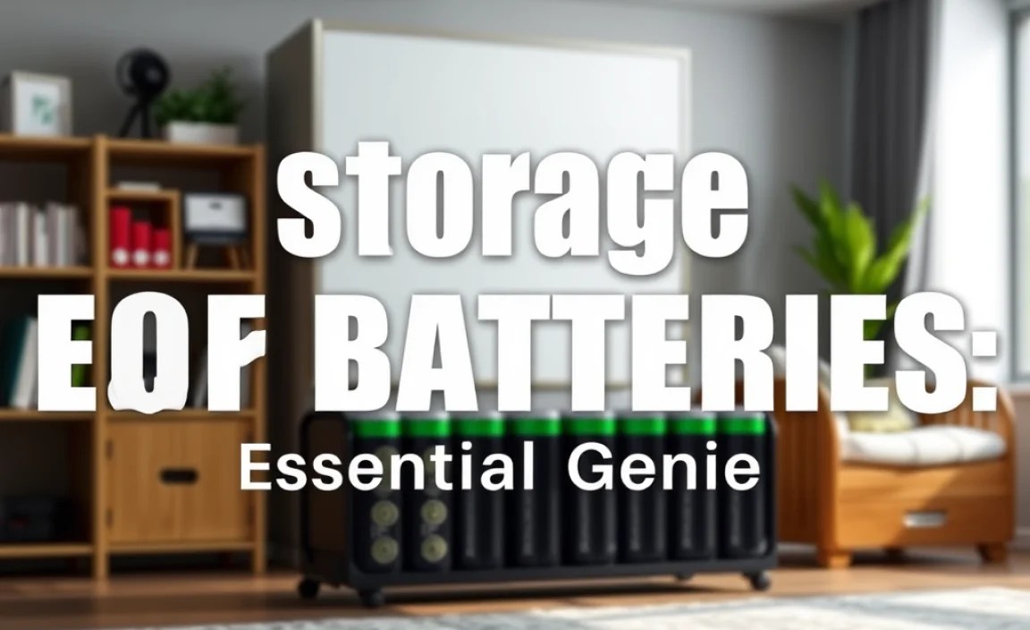 Storage For Batteries: Essential Genius