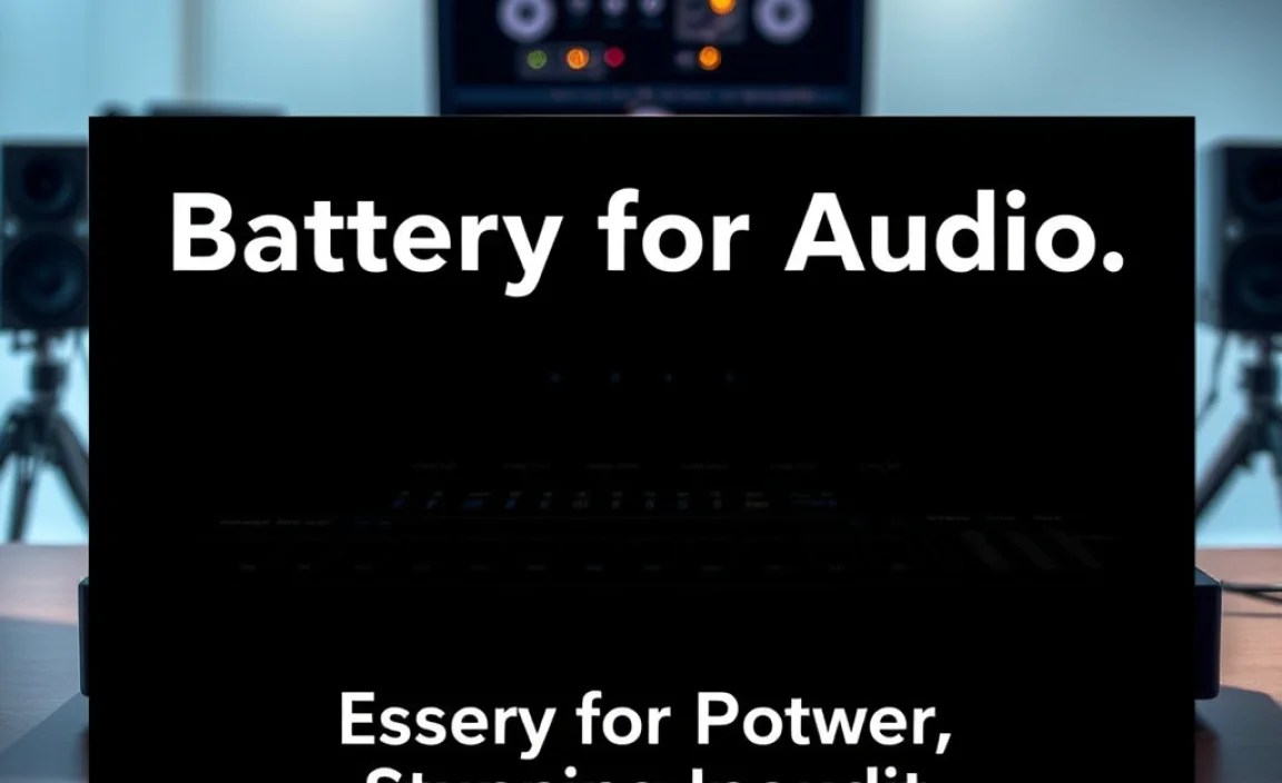 Table: Common Battery Applications in Audio