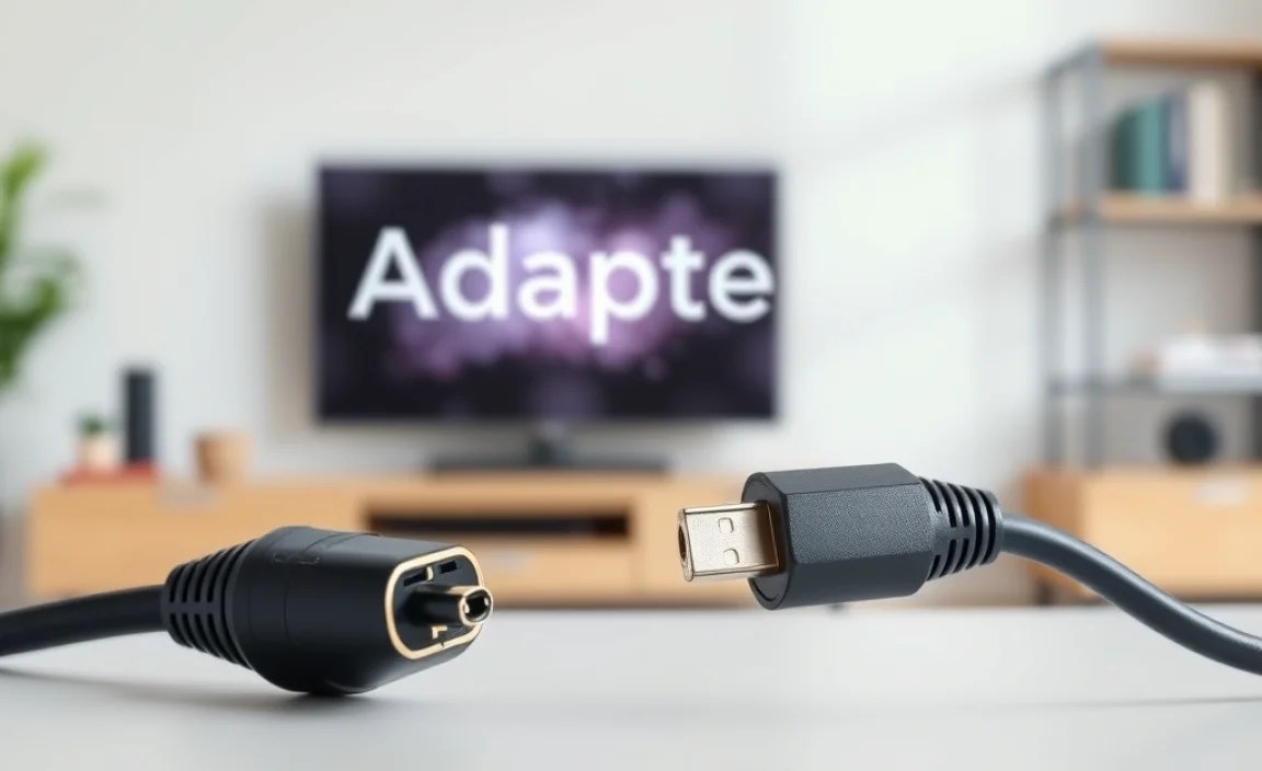 Table: Common Cable Connections and Adapters