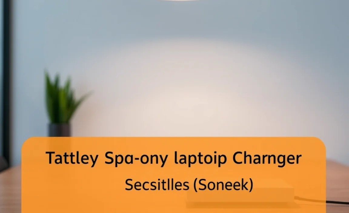 Table: Common Sony Laptop Charger Specifications (Examples)