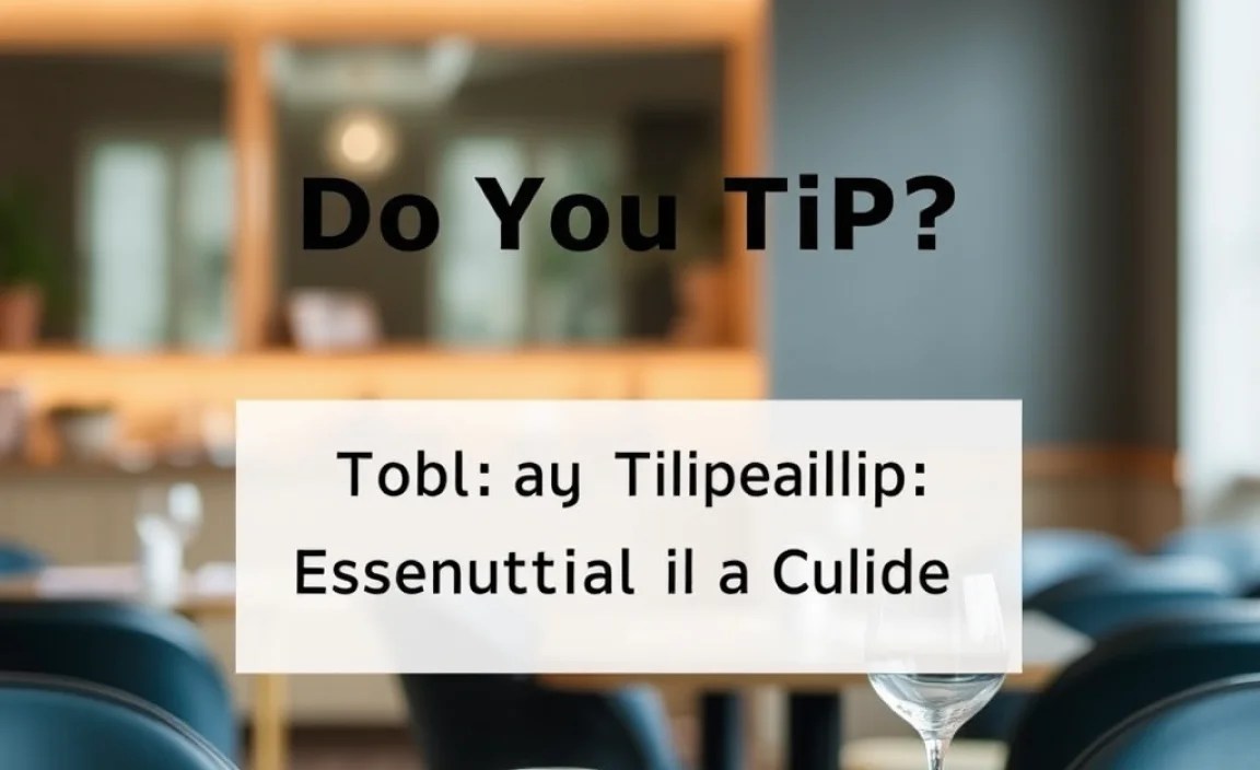Table: Tipping Guidelines at a Glance