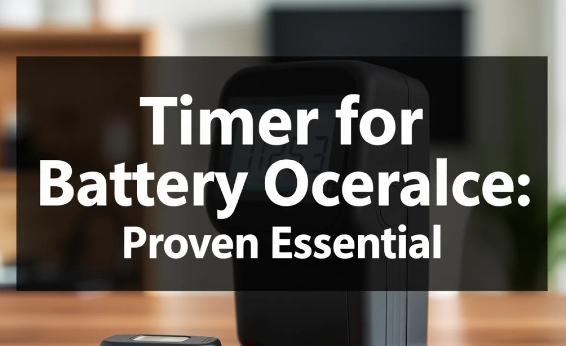 Timer for Battery Operated Device: Proven Essential