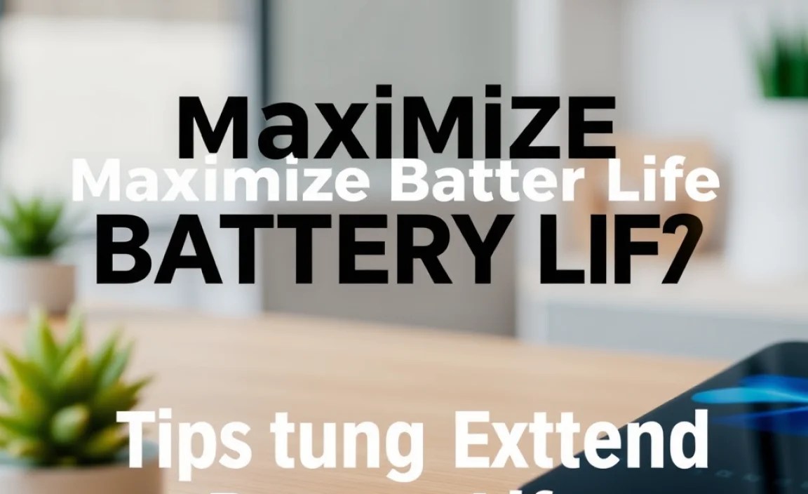 Tips to Extend Battery Life