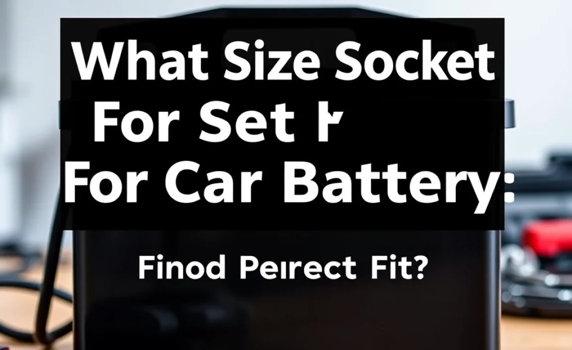 Tools Required for Battery Maintenance