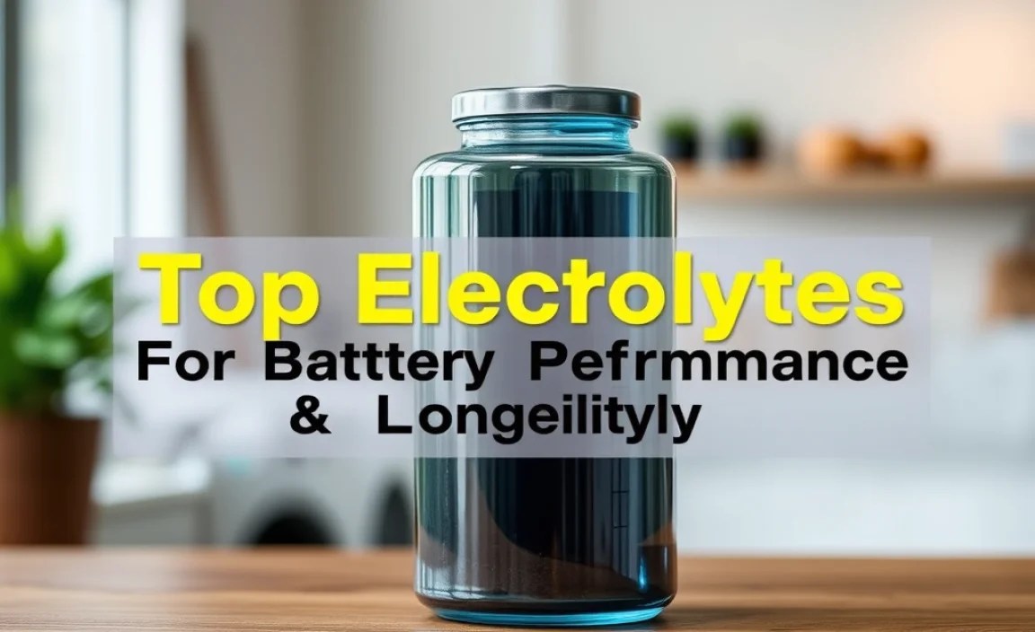 Top Electrolytes For Battery Performance & Longevity
