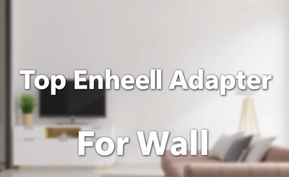 Top Ethernet Cable Adapter For Wall: Efficient & Easy