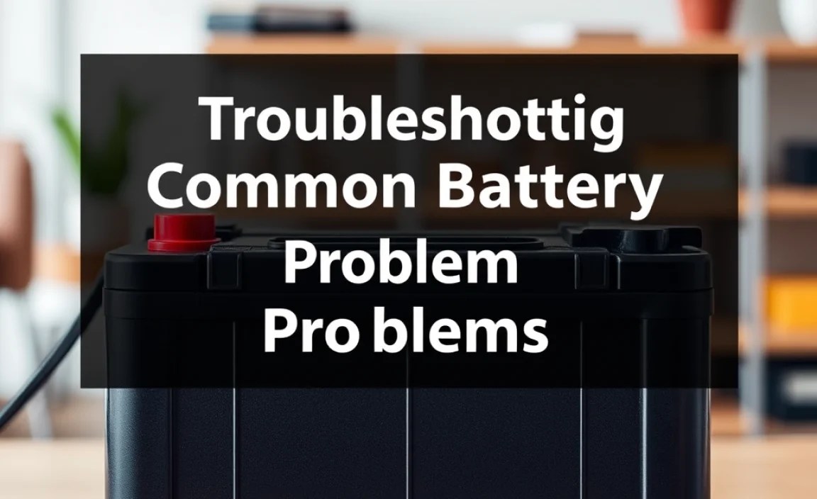 Troubleshooting Common Battery Problems