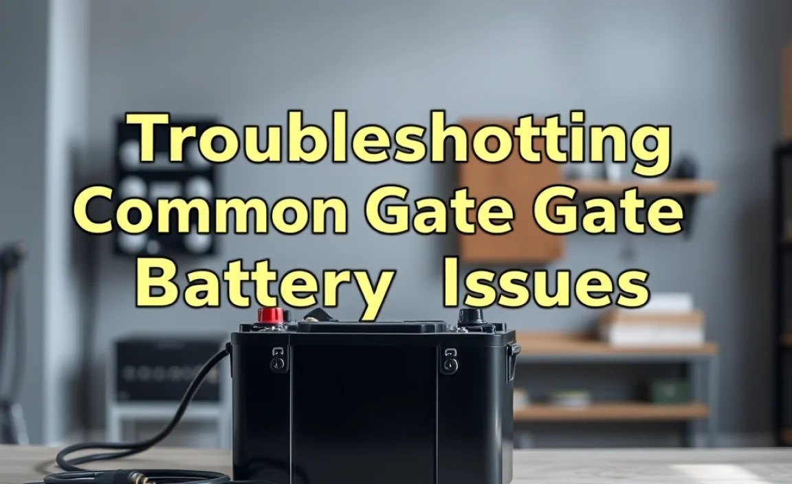 Troubleshooting Common Gate Battery Issues