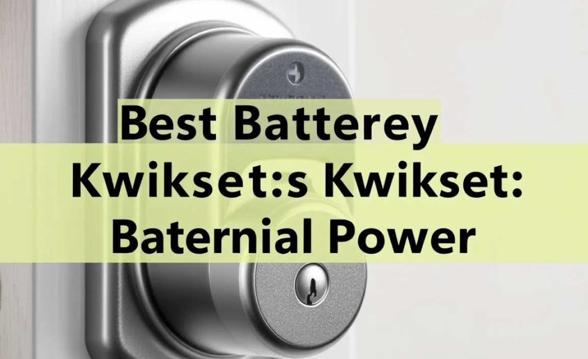 Troubleshooting Common Kwikset Battery Issues