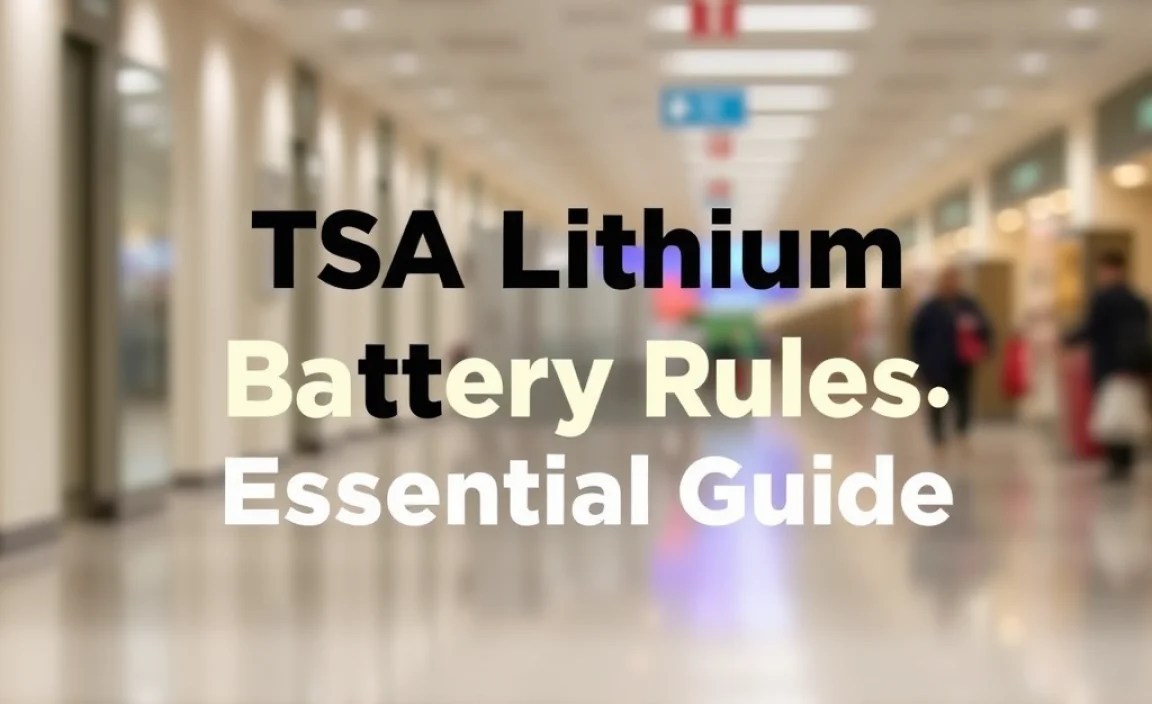 TSA Lithium Battery Rules: Essential Guide