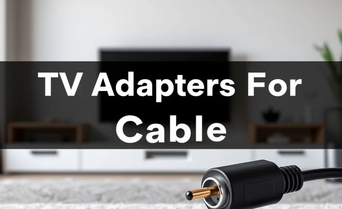 TV Adapters For Cable: Essential Guide