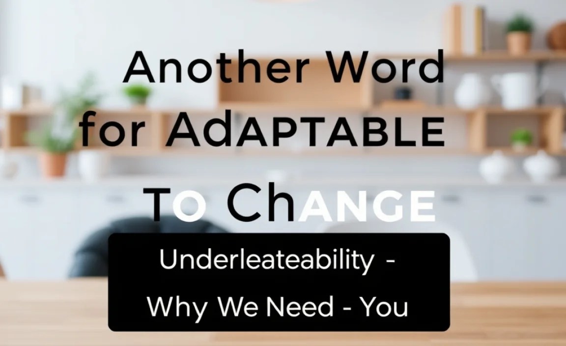 Understanding Adaptability: Why We Need It