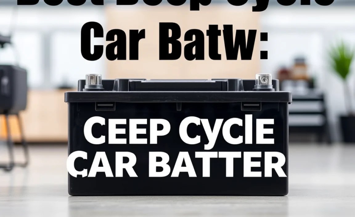 Understanding Deep Cycle Batteries