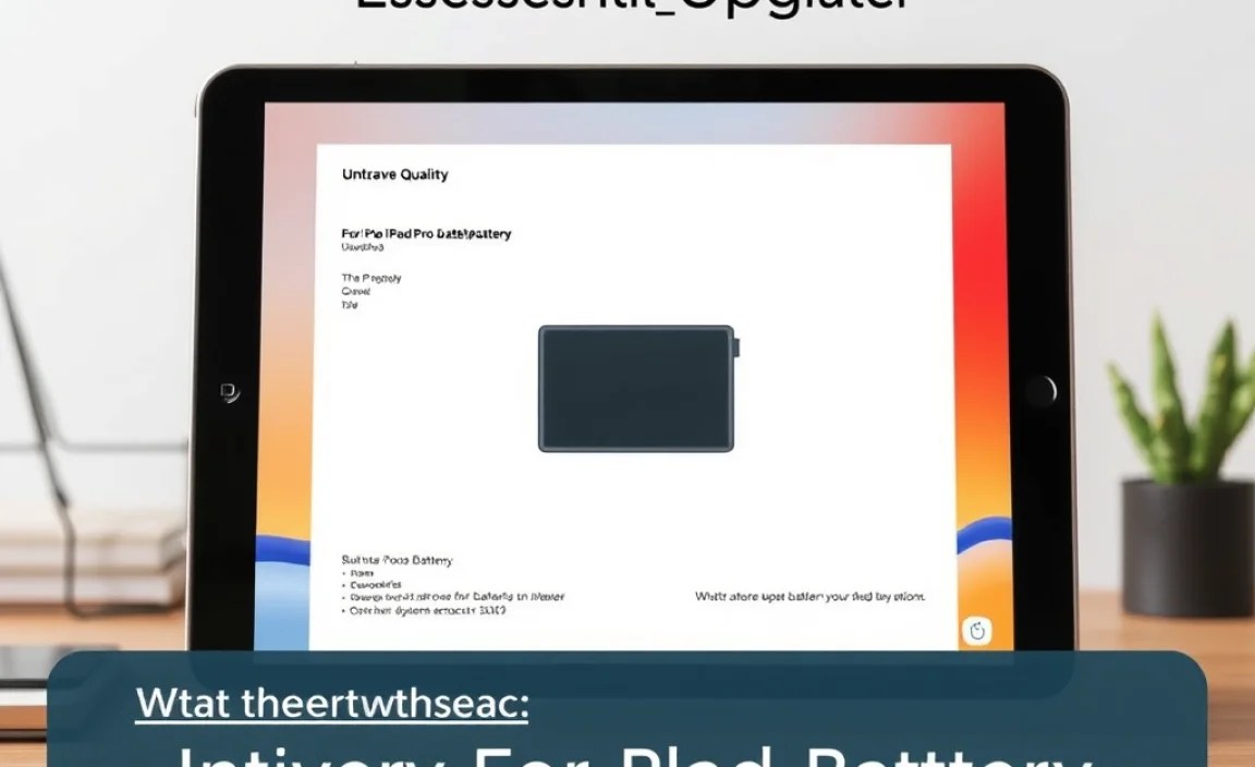 Understanding iPad Pro Battery Specifications
