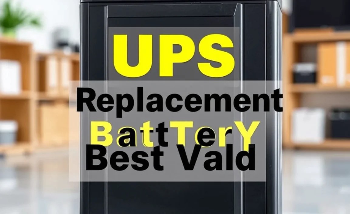 UPS Replacement Battery: Best Value