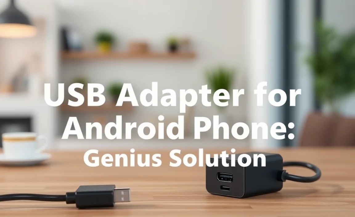 USB Adapter for Android Phone: Genius Solution