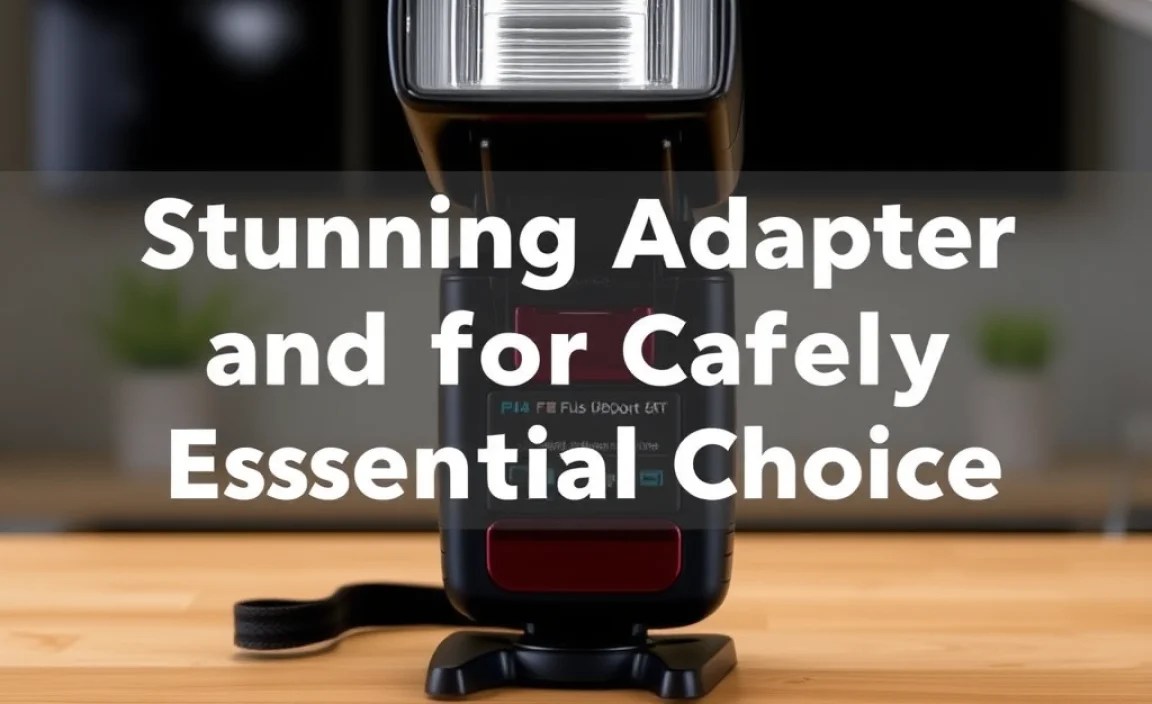 Using Your Flash and Adapter Safely