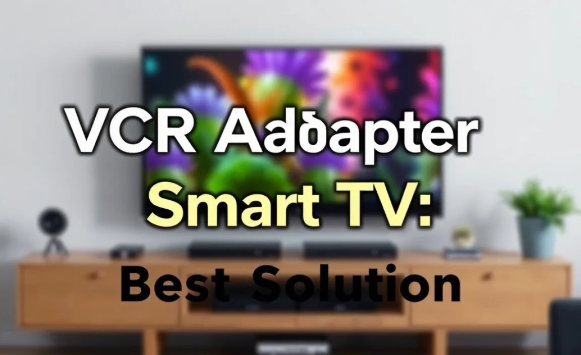VCR Adapter Smart TV: Best Solution