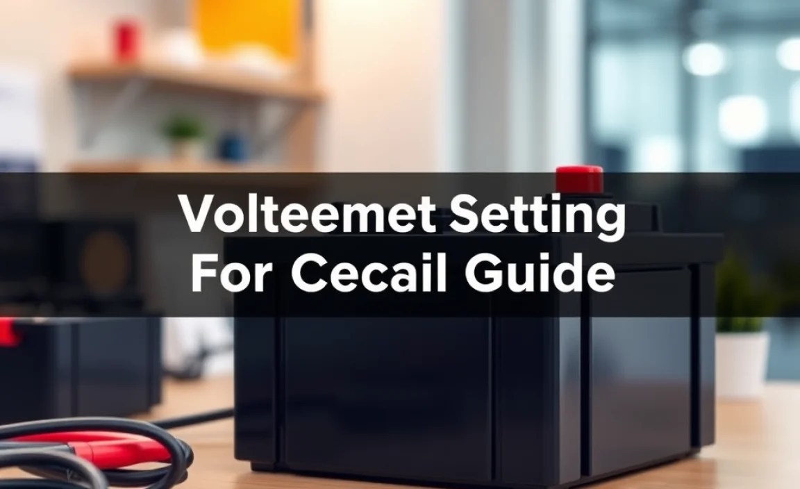 Voltmeter Setting For Car Battery: Essential Guide