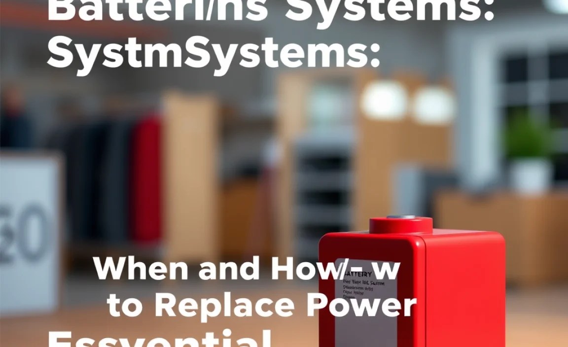 When and How to Replace Batteries