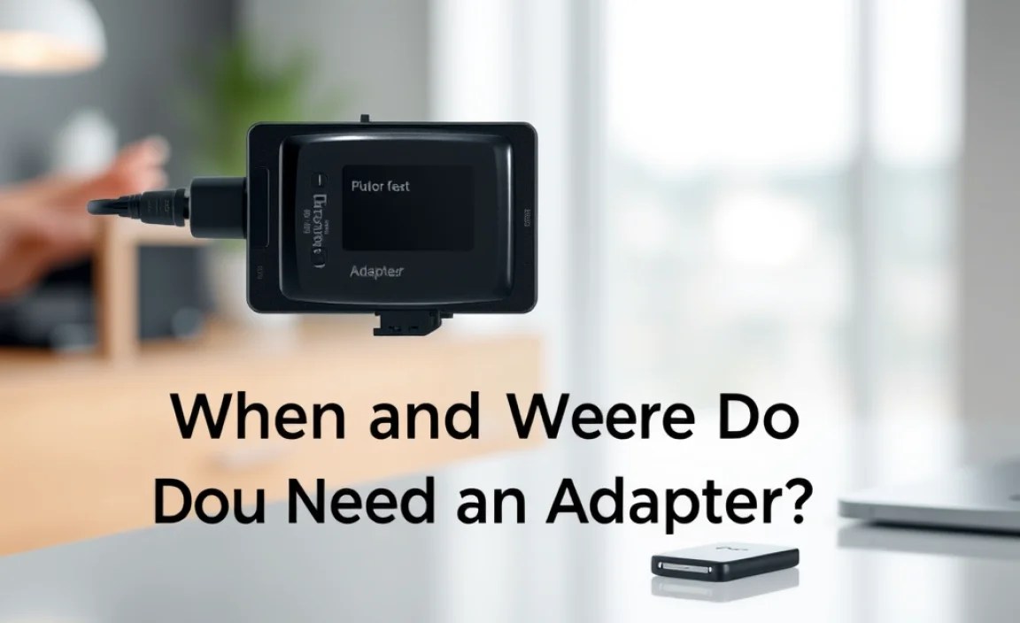 When and Where Do You Need an Adapter?