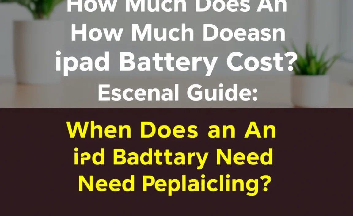 When Does an iPad Battery Need Replacing?