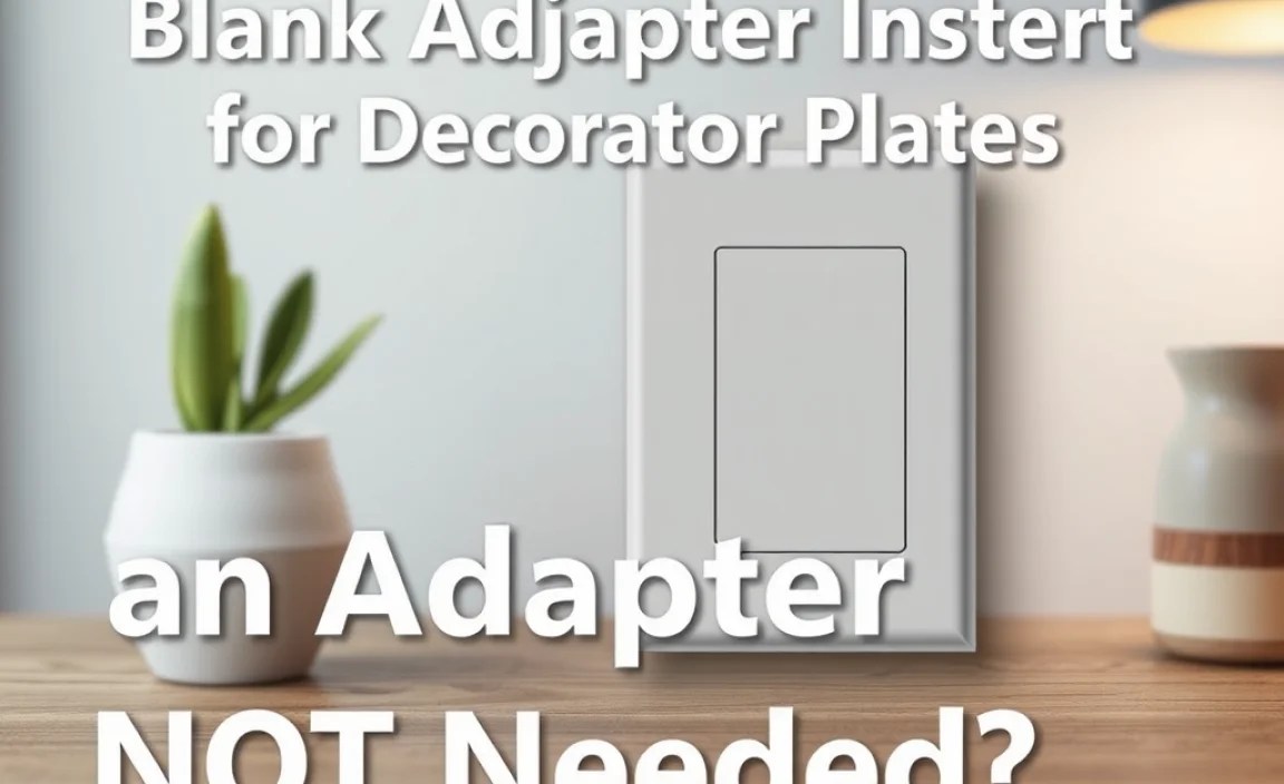 When is an Adapter NOT Needed?