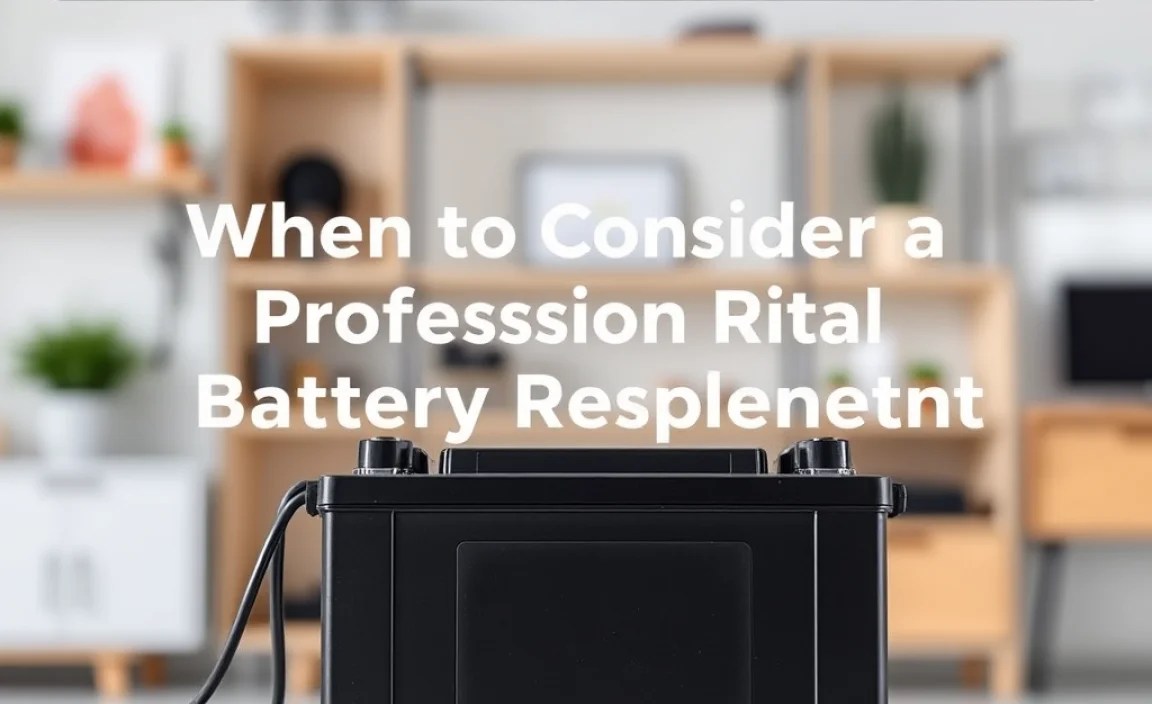 When to Consider a Professional Battery Replacement