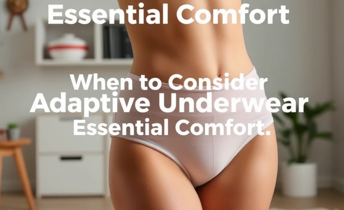 When to Consider Adaptive Underwear
