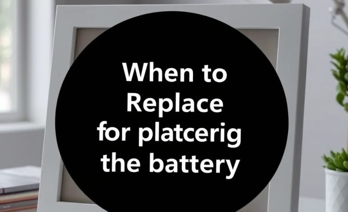 When to Replace the Battery