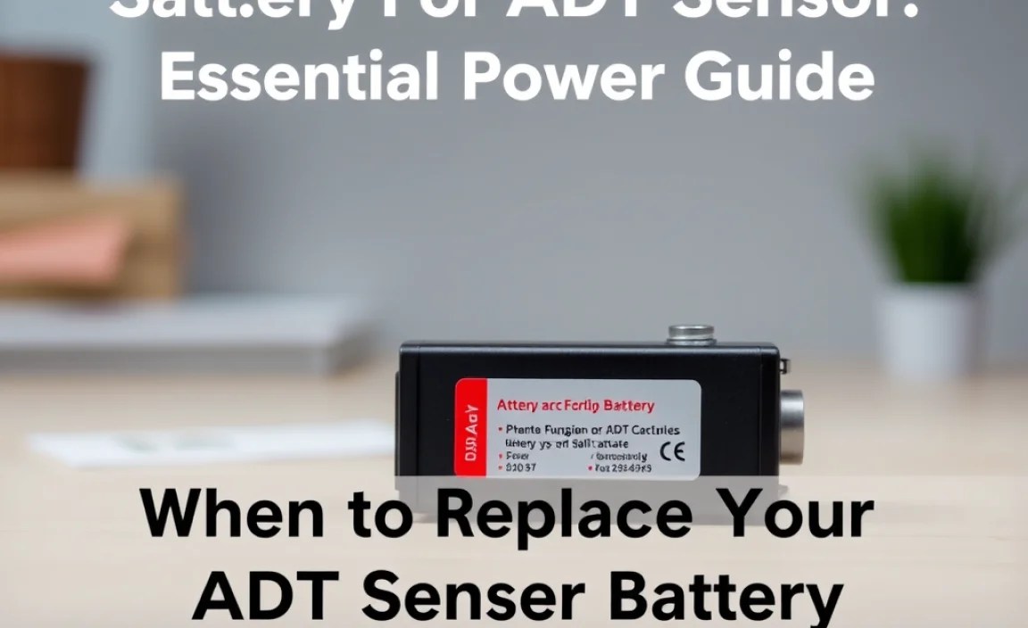 When to Replace Your ADT Sensor Battery