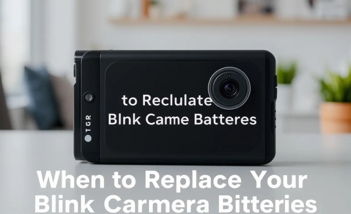 When to Replace Your Blink Camera Batteries