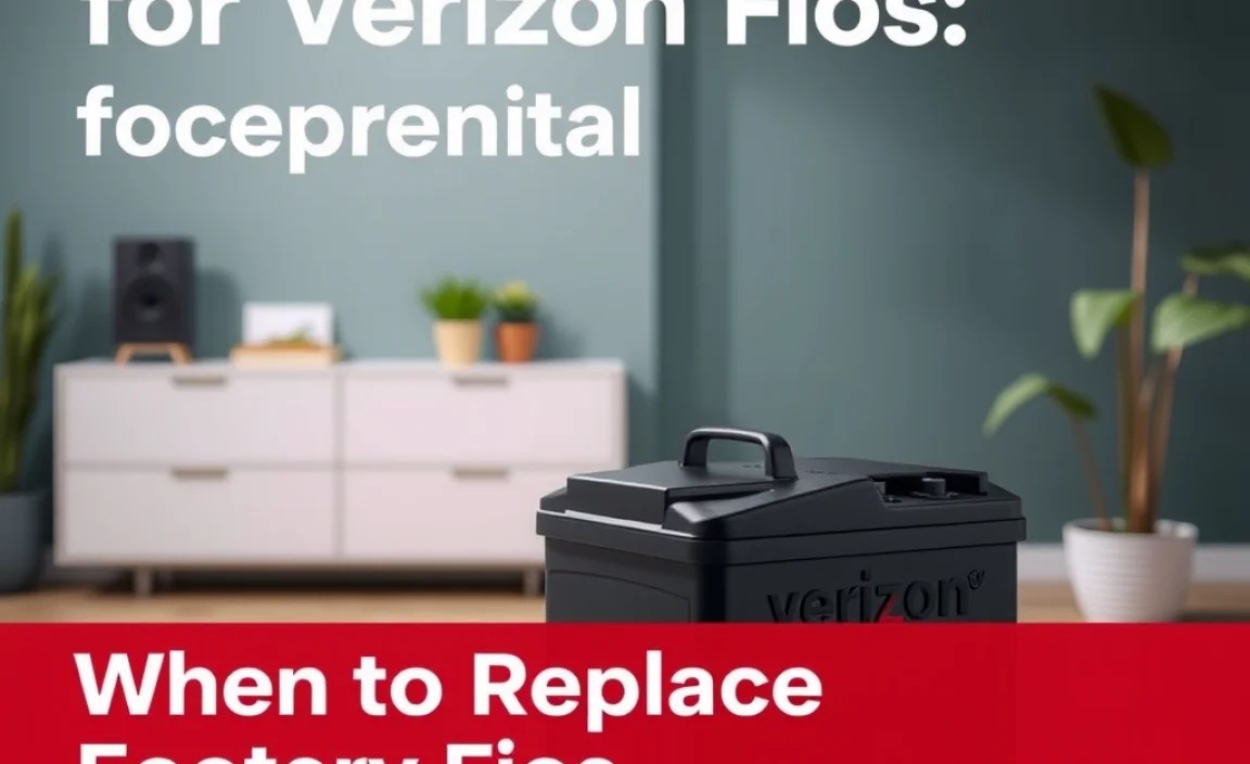 When to Replace Your Fios Battery