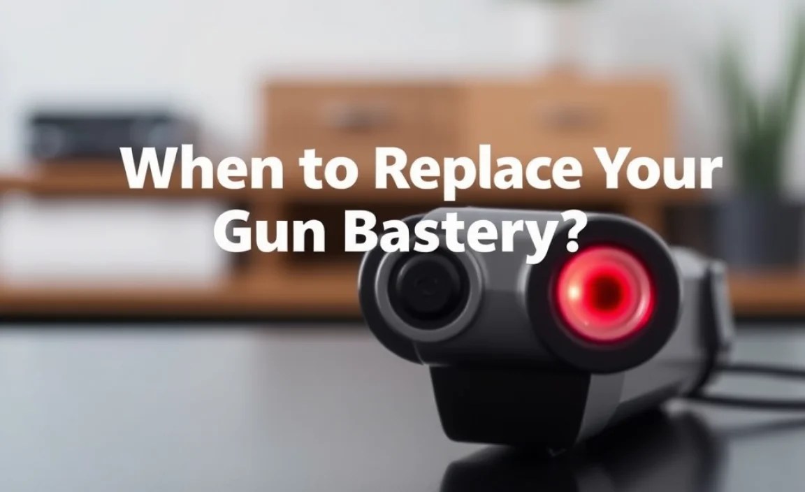 When to Replace Your Gun Laser Battery?