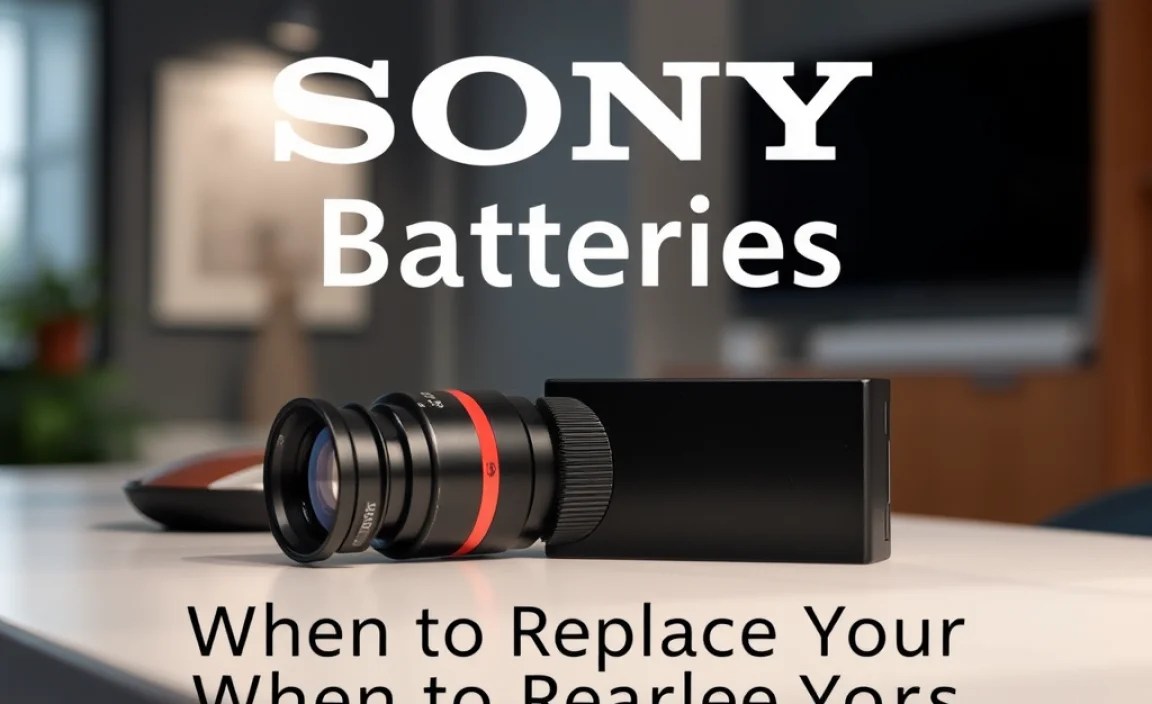 When to Replace Your Sony Battery