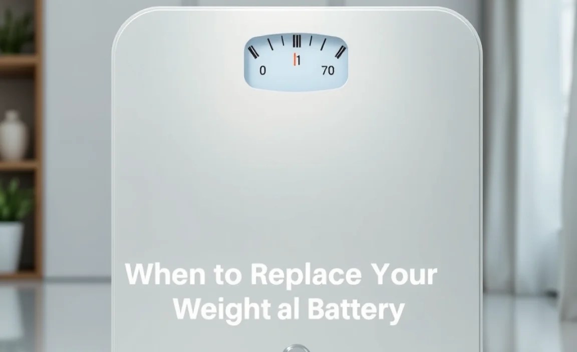 When to Replace Your Weight Scale Battery