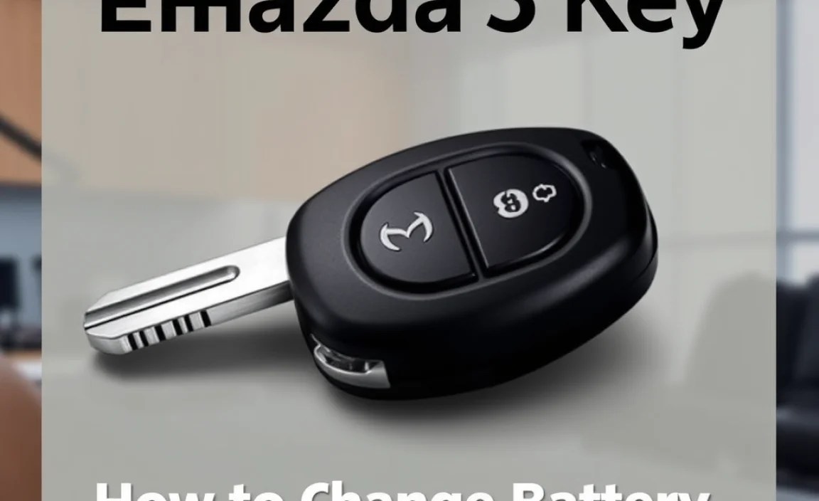 Why Your Mazda 3 Key Fob Battery Needs Replacing