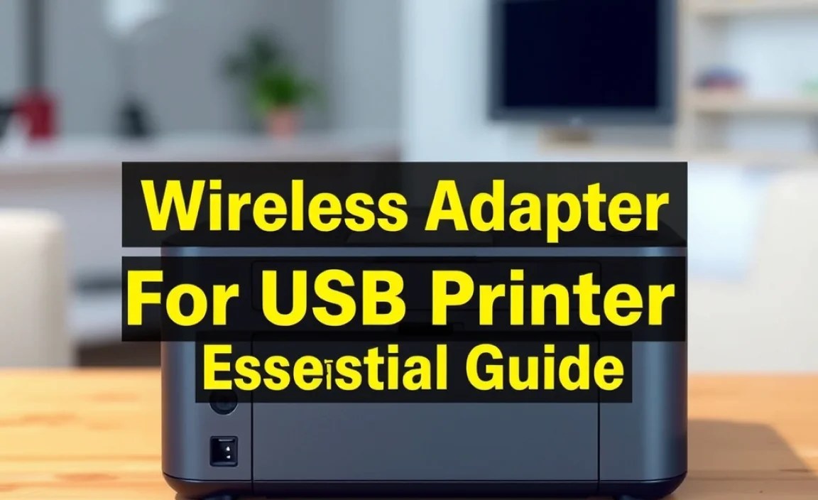 Wireless Adapter For USB Printer: Essential Guide