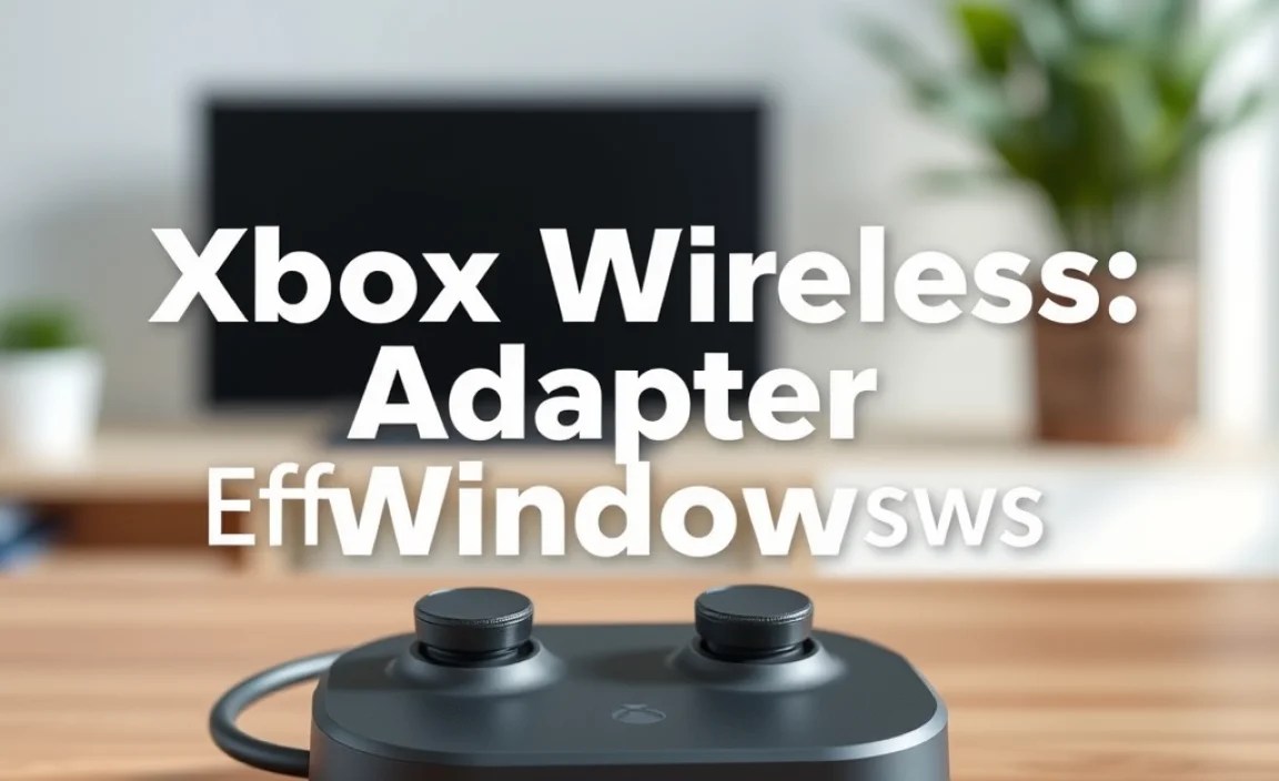 Xbox Wireless Adapter: Effortless Windows