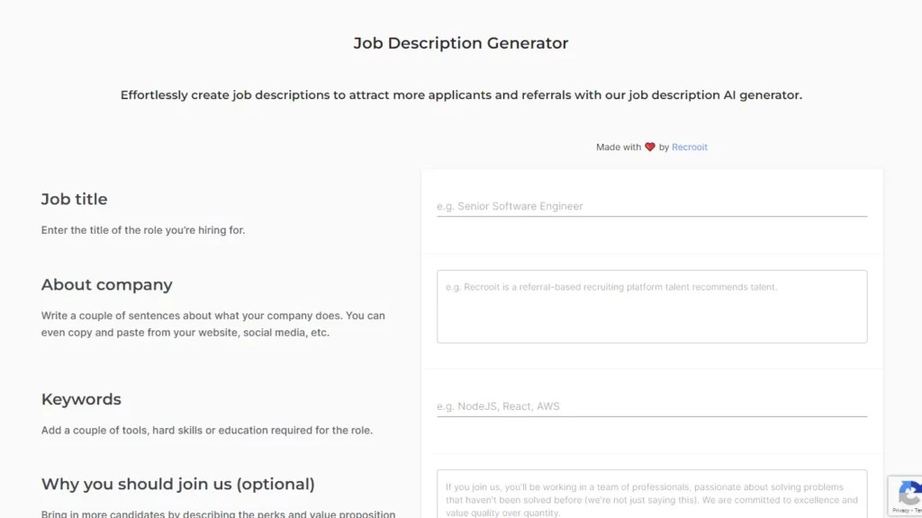 Job Description Generator Pricing And Best Features