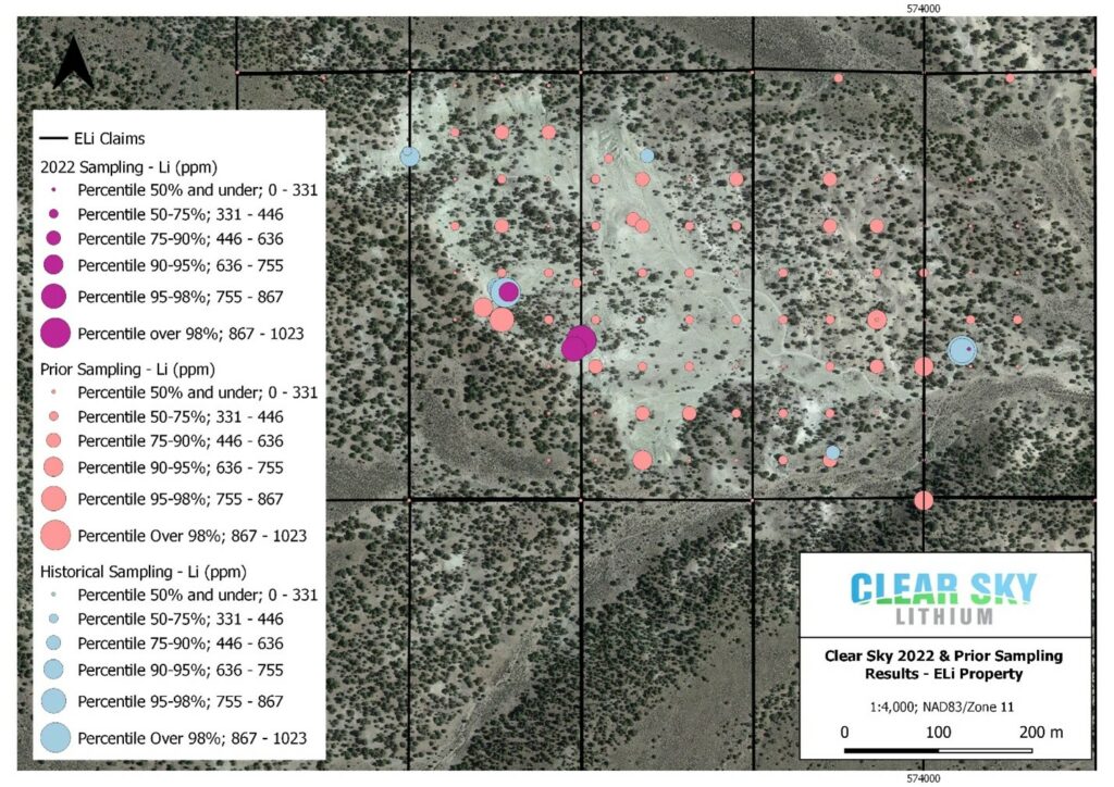 Clear Sky Lithium Reports 1,023ppm Li Grab Sample POWR Lithium