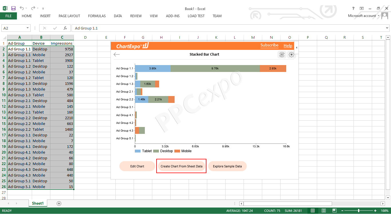 How to Make a Bar Graph Comparing Two Sets of Data in Excel