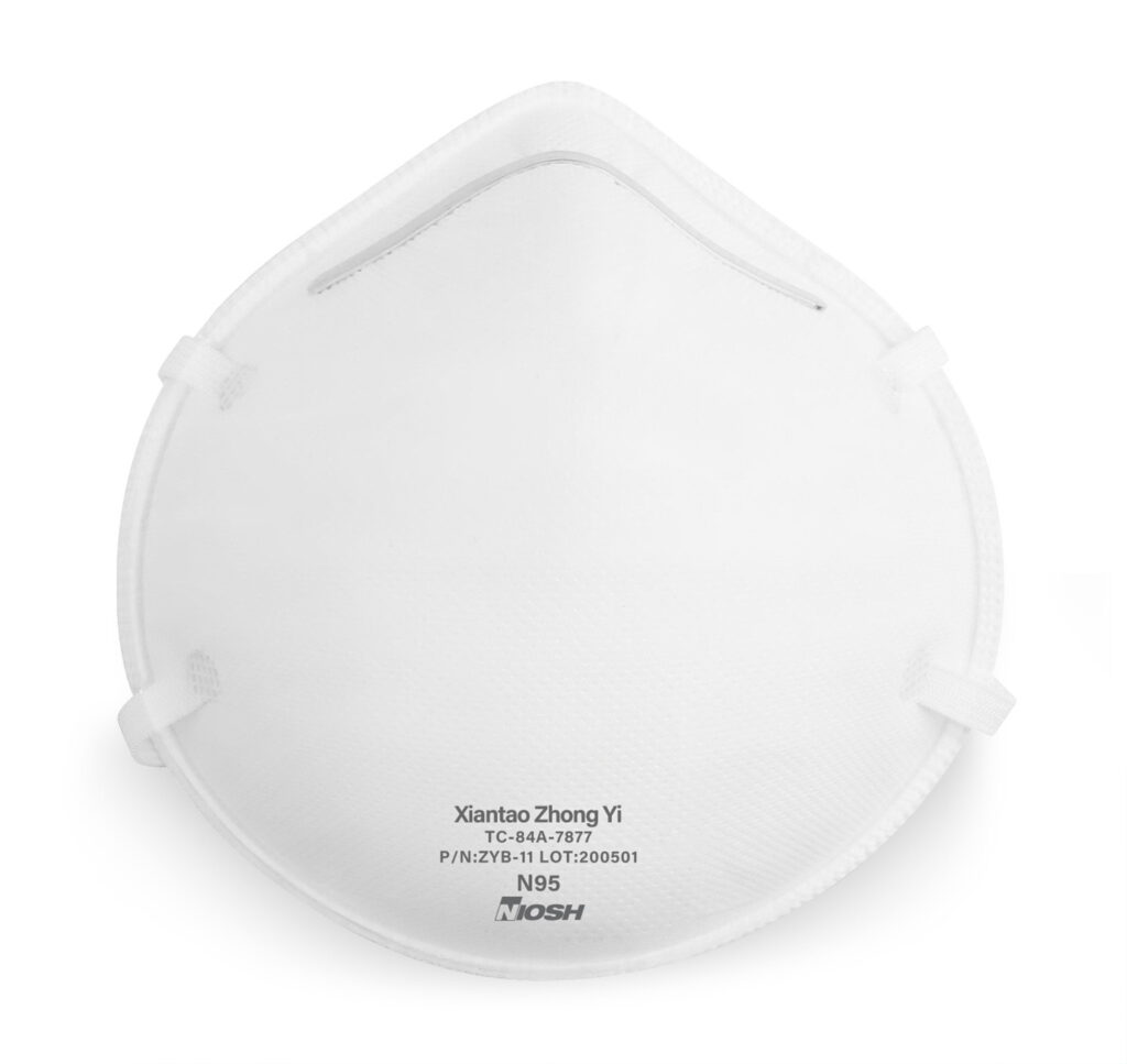 N95 NIOSH CDC Certified Cup Style Mask ZYB11 Zunch Labs PPE Buy