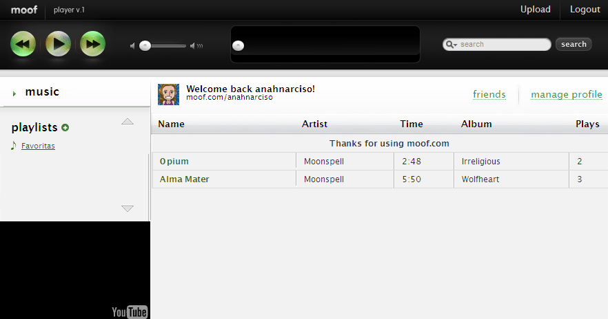 Moof O reprodutor iTunes online Pplware