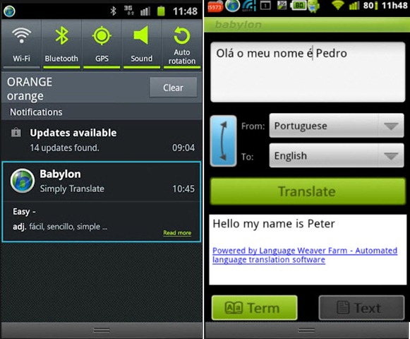 Babylon para Android Excelente tradutor gratuito Pplware