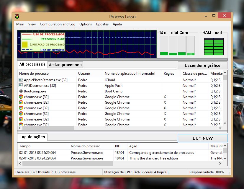 Process Lasso 6.0.2.32 Veja os processos do seu Windows
